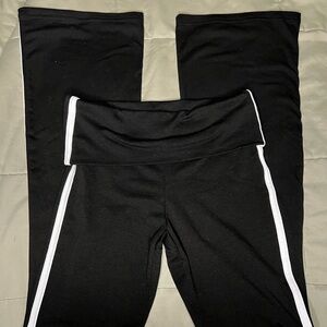 Side Striped Flared Leggings